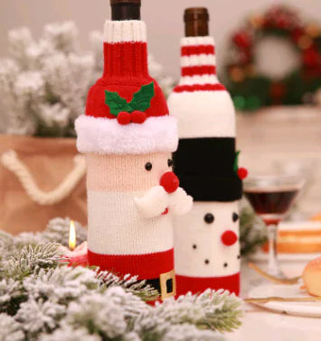 Christmas Wine Bottle Covers