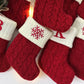 Knitted Christmas Letter Socks