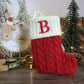 Knitted Christmas Letter Socks